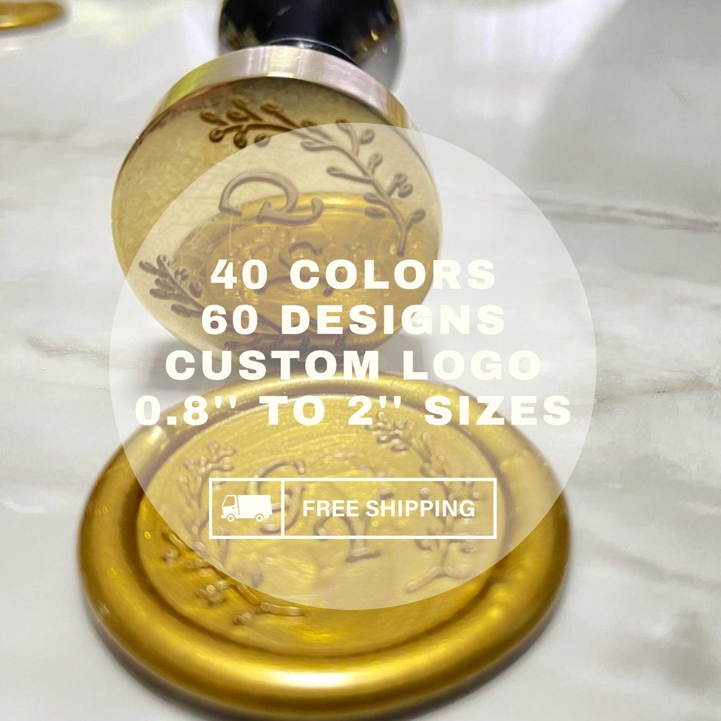 Bulk Wax Seal Stickers, 40 Colors 60 Designs Custom Logo Wax Seals, Handmade Wedding Wax Seals with Adhesive