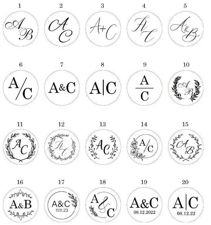 Custom Wax Seal Sticker, 40 Colors Wax Seals Self-Adhesive Backing, 60 Designs Personalized Wax Seal Stickers