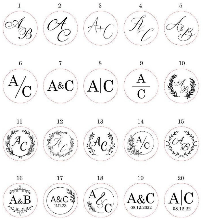 Custom Wax Seals, Handmade Wax Seal Sticker, Wax Seals with Self-Adhesive, Personalized Wax Seal Sticker, Monogram Wax Seal Stickers