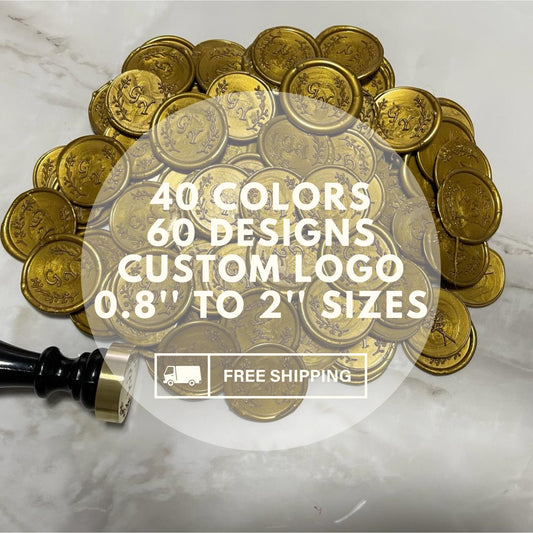 Custom Wax Seals, Handmade Wax Seal Sticker, Wax Seals with Self-Adhesive, Personalized Wax Seal Sticker with Adhesive