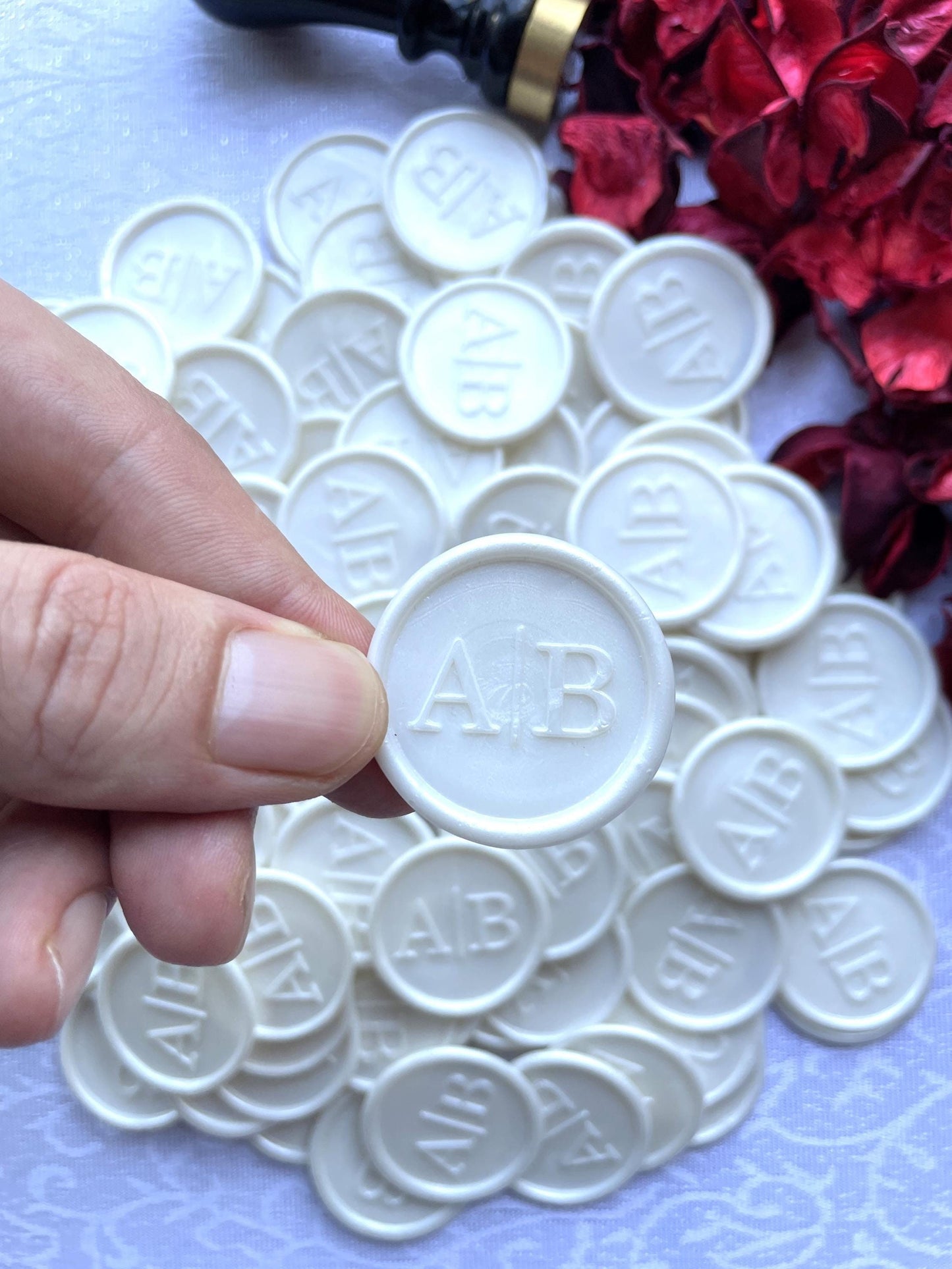 40 Colors Wax Seal Stickers in Bulk, 60 Designs Custom Logo Wax Seals, Handmade Wedding Wax Seals with Adhesive